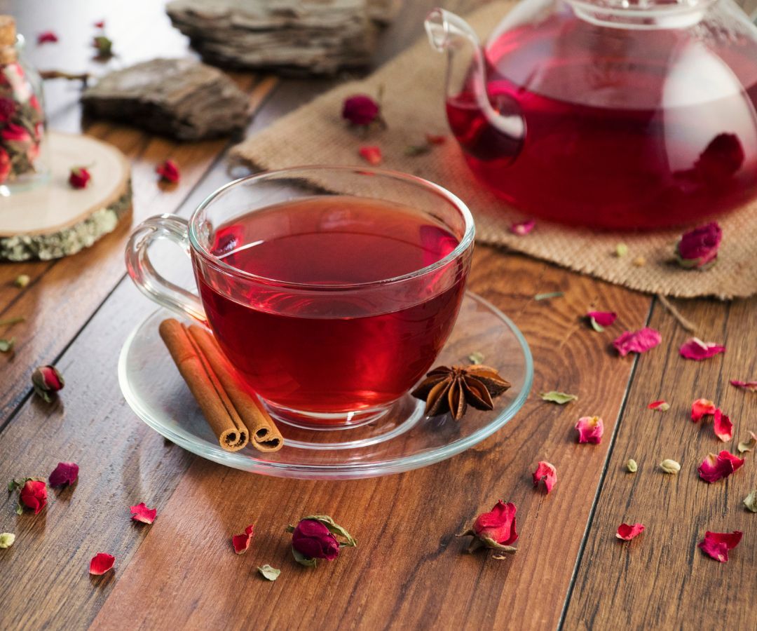  Tisane à la rose à la cannelle